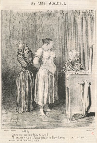Hvor vakker er du, min kjære? ... av Honoré Daumier