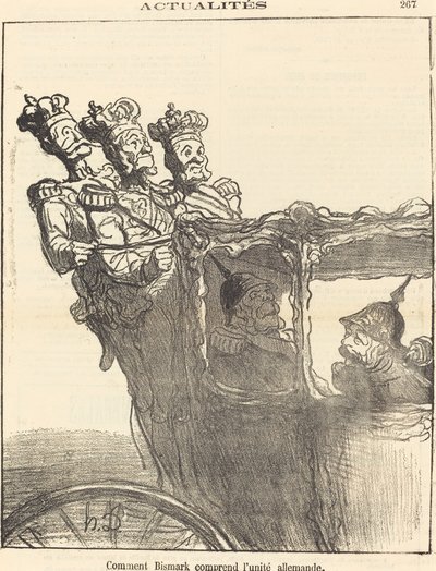 Hvordan Bismarck forstår tysk enhet av Honoré Daumier