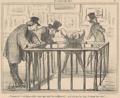 Hvordan, det er i denne kjelleren at ... av Honoré Daumier