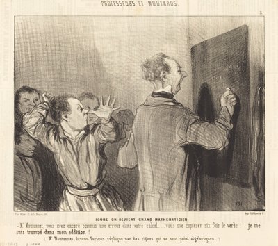Hvordan man blir en stor matematiker av Honoré Daumier