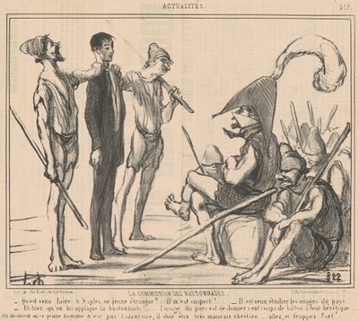 Caning Commission av Honoré Daumier