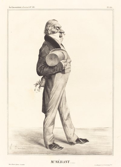 Grev Horace Sebastiani av Honoré Daumier