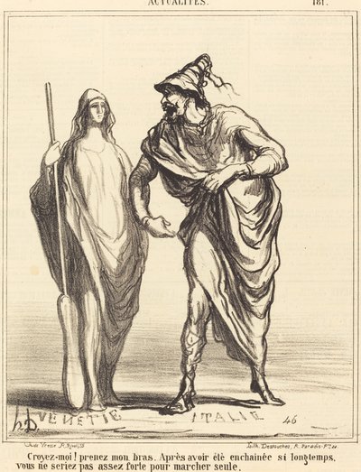 Tro meg! ta armen min... av Honoré Daumier