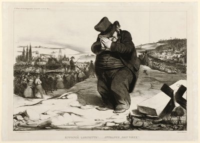 Knust Lafayette!... Fanget, gamle kar! 1834 (litografi) av Honoré Daumier
