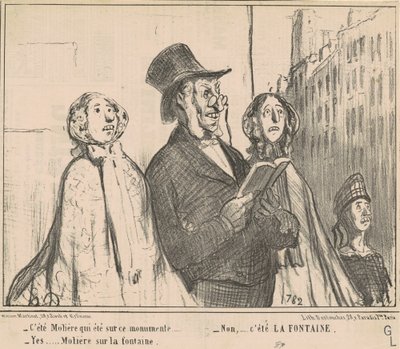 Det var Molière som var på dette monumentet ... av Honoré Daumier