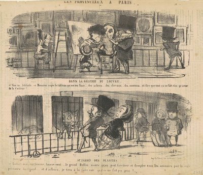I Louvre-galleriet av Honoré Daumier