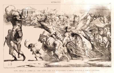 Daumier - Den store paraden av hæren av Honoré Daumier