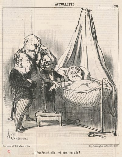 Det er klart hun er veldig syk! av Honoré Daumier