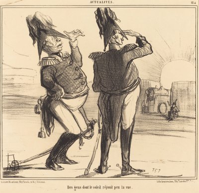 Folk hvis syn er lite glad av solen av Honoré Daumier
