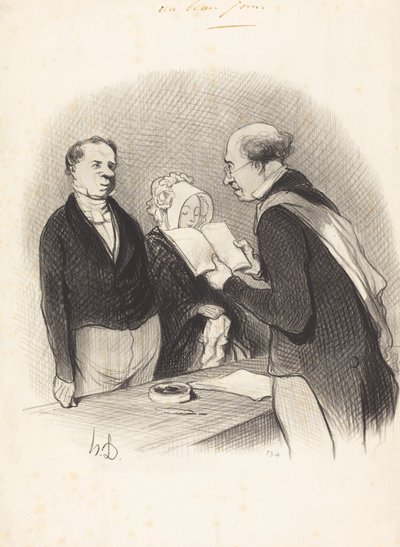 Foran ordføreren av Honoré Daumier