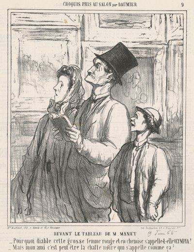 Foran M. Manets maleri av Honoré Daumier