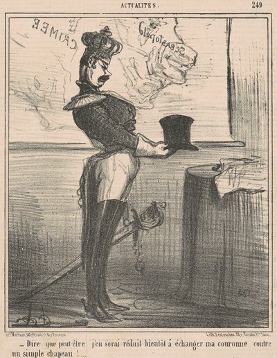 Å si at jeg kanskje blir redusert til det... av Honoré Daumier