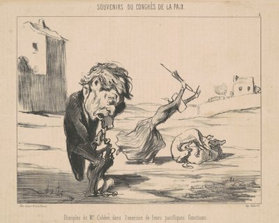 Disipler av M. Cobden av Honoré Daumier
