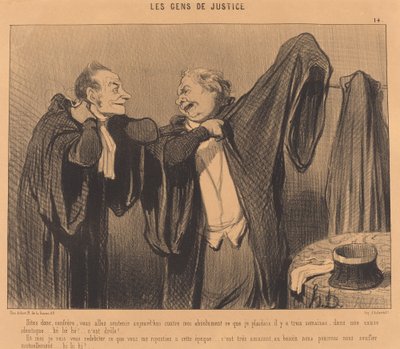 Si, bror, du kommer til å støtte... av Honoré Daumier