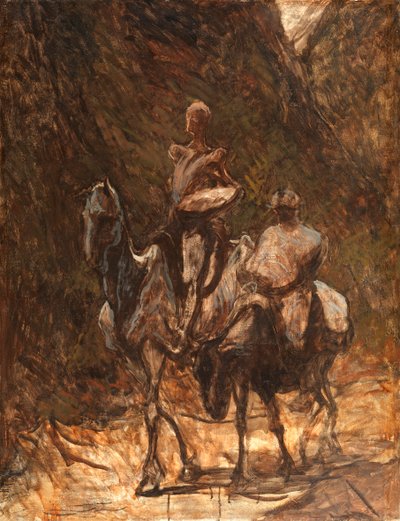 Don Quijote og Sancho Panza, 1868-1870. av Honoré Daumier