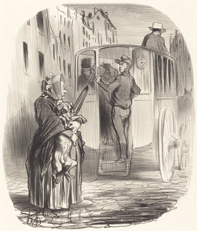 Beklager, Citizen... Jeg får ikke hunder... av Honoré Daumier