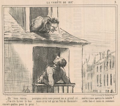 Hei! Vel, nabo... hvorfor presset du... av Honoré Daumier