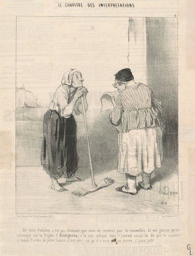 Hei! Mor Godichet det er ikke overraskende... av Honoré Daumier