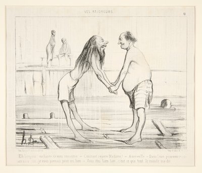 Hei hei! hyggelig å møte deg av Honoré Daumier