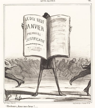 Velgere, i mine armer!... av Honoré Daumier