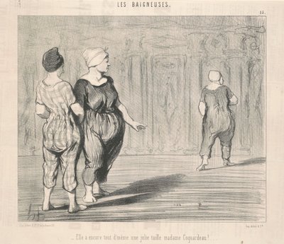 Hun har fortsatt... en pen Madame Coquardeau-midje! av Honoré Daumier