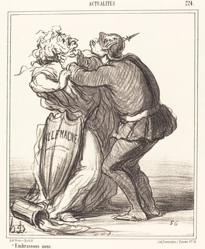 La oss kysse av Honoré Daumier