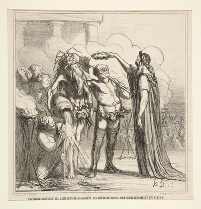 Empedokles mottar av Honoré Daumier