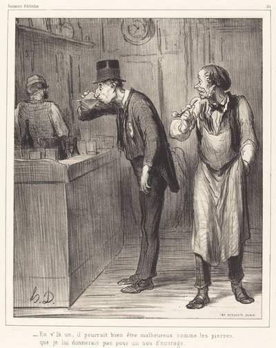 Det er en, han kan godt være ulykkelig... av Honoré Daumier