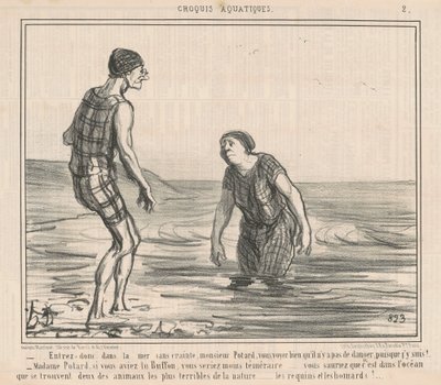 Gå ut i havet uten frykt... av Honoré Daumier
