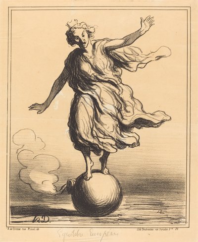 Europeisk balanse av Honoré Daumier