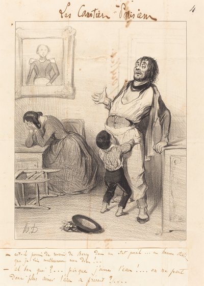 Er det lov å returnere... i en slik tilstand... av Honoré Daumier