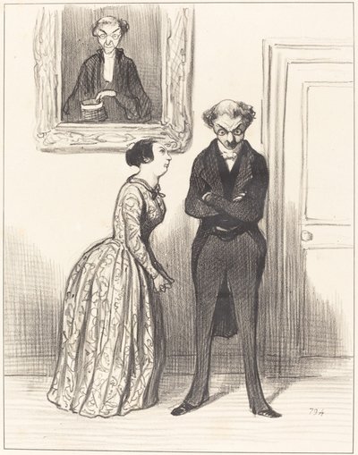 Og å tenke på at her er tre... advarte om at jeg ikke kunne få dem dømt!... av Honoré Daumier
