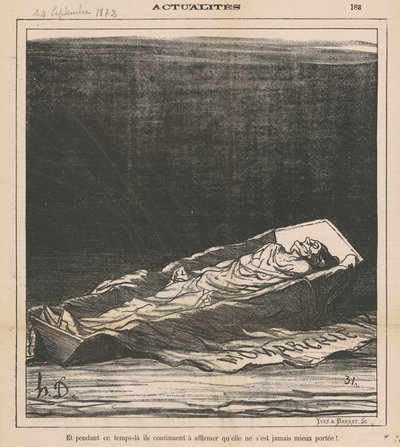 Og i løpet av denne tiden fortsetter de å bekrefte at hun aldri har hatt det bedre! av Honoré Daumier