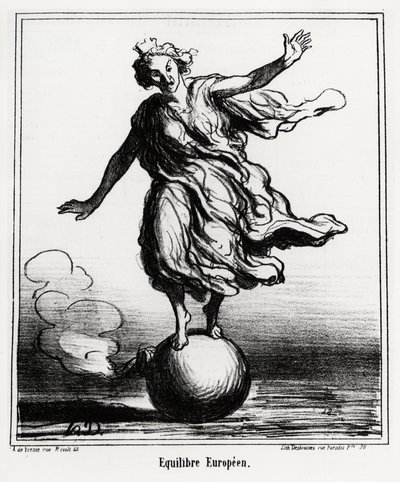 Europeisk balanse. Illustrasjon d