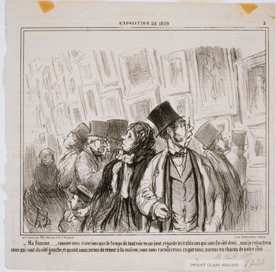 Utstilling av 1859 - Min kone... Som vi ikke ville ha gjort av Honoré Daumier