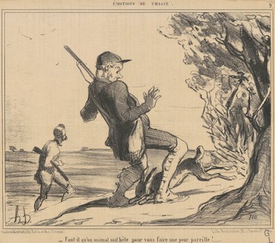 Må et dyr være dumt av Honoré Daumier
