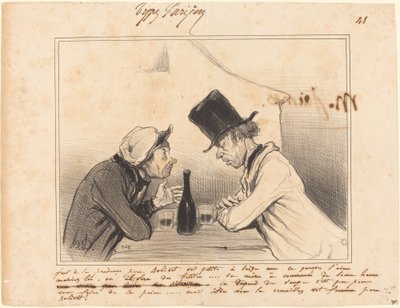 Du må være forsiktig, far Balivot, din lille er seksten... av Honoré Daumier