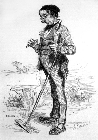 Hagearbeider av Honoré Daumier