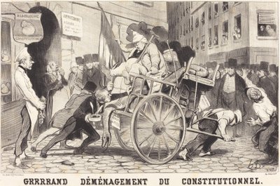 Grrrrand Flytting av konstitusjonelle av Honoré Daumier
