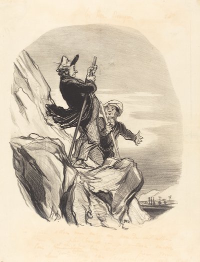 Guide, la oss gå... i himmelens navn... av Honoré Daumier
