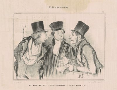 Vi vil! ikke bry deg!...vi ber. Jeg liker dette bedre... av Honoré Daumier