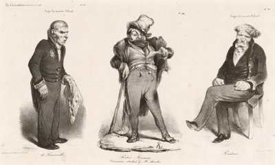 Huguet de Sémonville - Robert Macaire (Thiers) - grev Roederer av Honoré Daumier