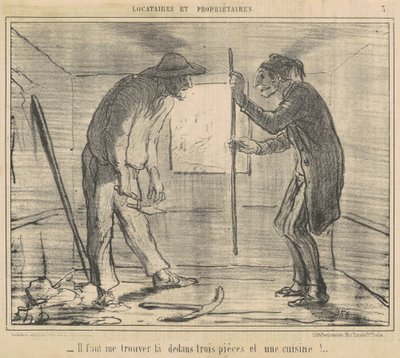 Du må finne meg... tre stykker... av Honoré Daumier