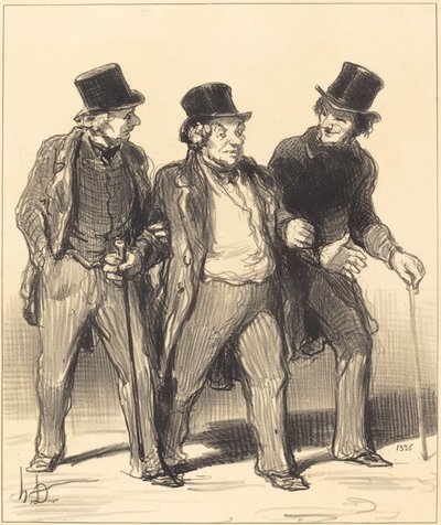Det virker for meg som jeg ser... en... hund... ikke munnkurv!... av Honoré Daumier