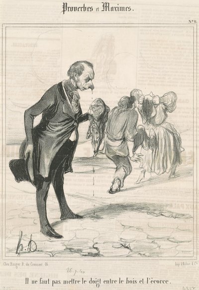 Ikke sett fingeren... av Honoré Daumier