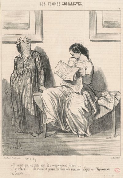 Det ser ut til at klubbene kommer til å bli... stengt... av Honoré Daumier