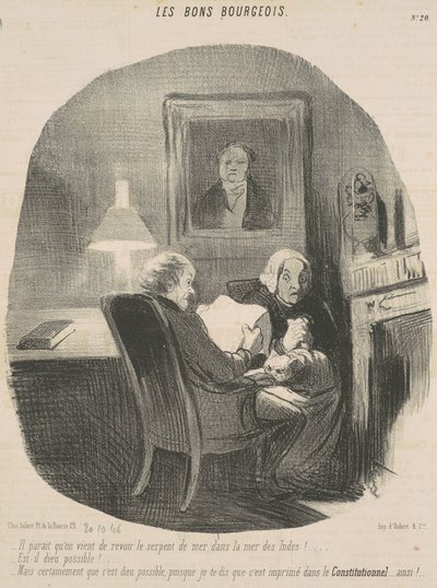 Det ser ut til at vi nettopp har sett sjøormen igjen... av Honoré Daumier