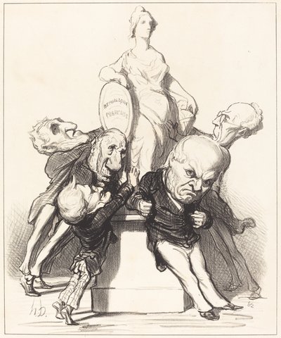De hevder de støtter henne av Honoré Daumier