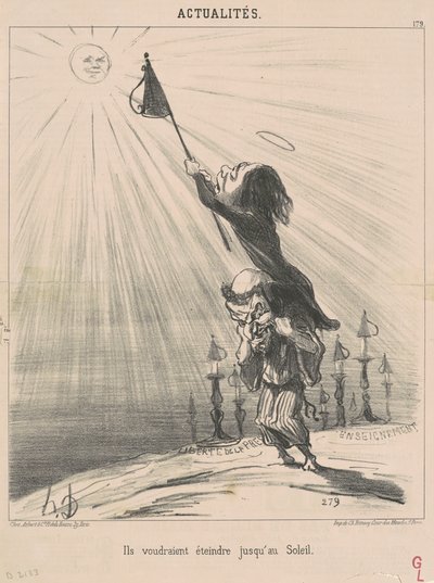 De vil gjerne slukke til solen av Honoré Daumier