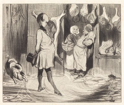 Reiseinntrykk av en stor poet av Honoré Daumier